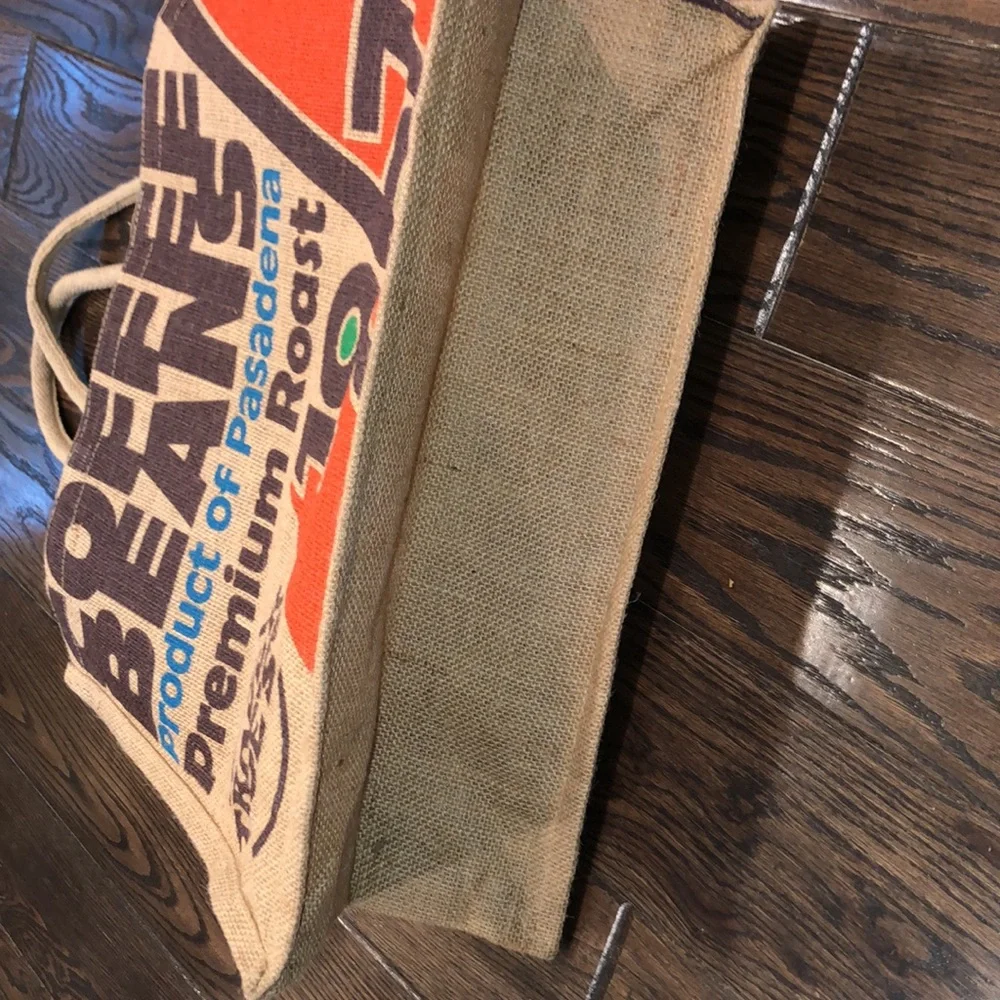 Trader Joe’s coffee beans burlap tote bag